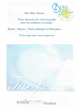 Tarifs